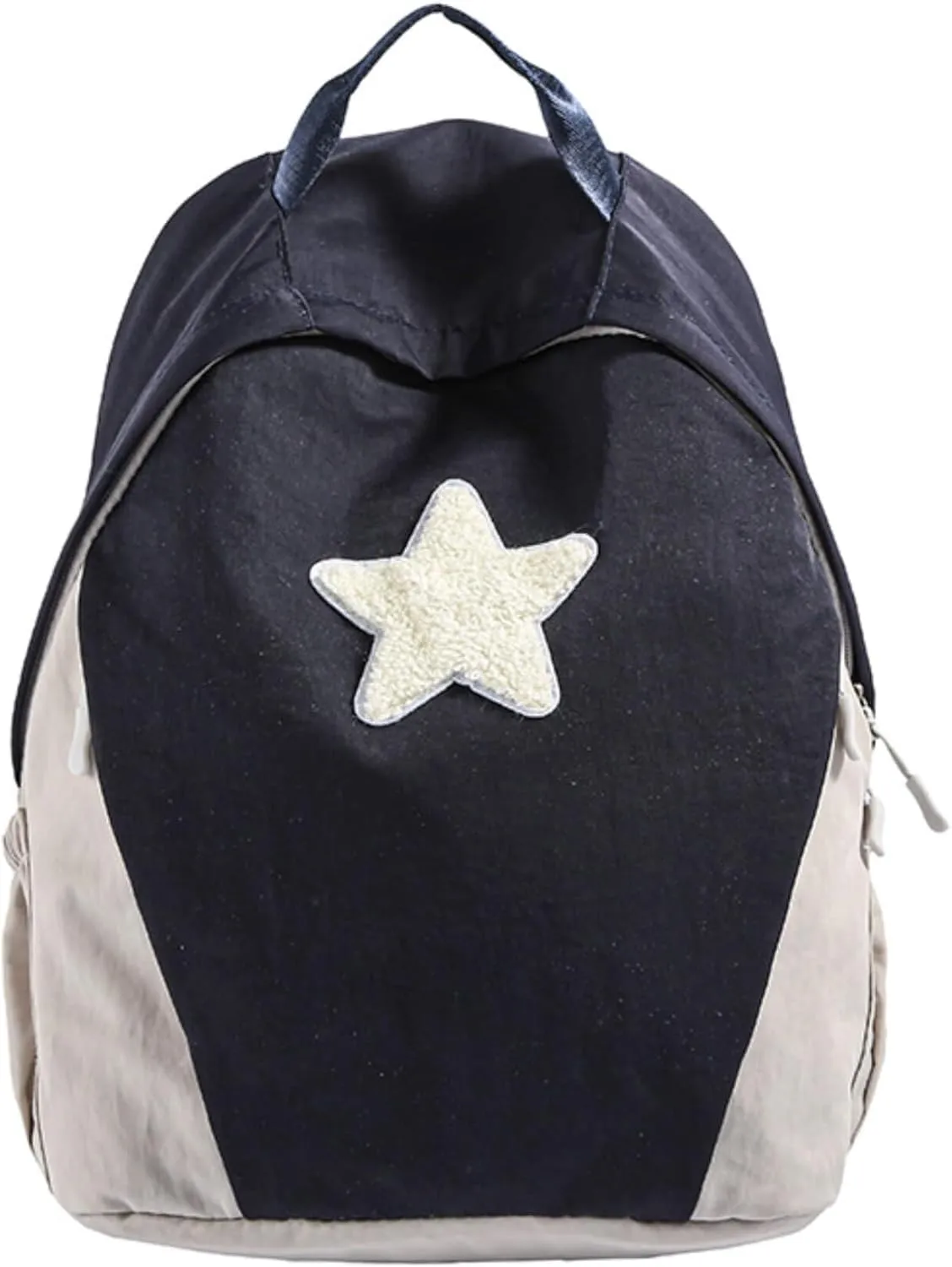 Cute Y2K Star Grunge Backpack, Vintage Fashion Preppy Bookbag, Aesthetic Emo 2000s Laptop Daypack for Men Women Casual Bag (Navy Blue)