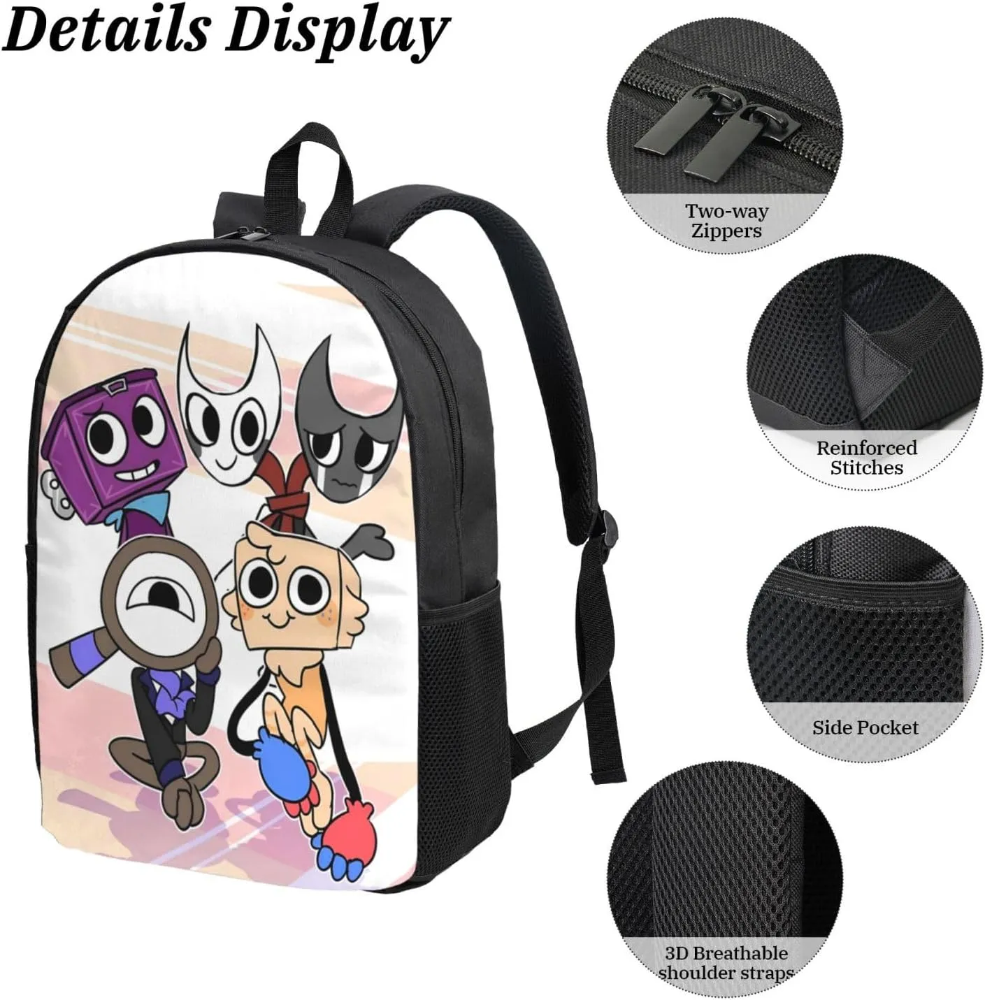 Dandys World Backpack Lightweight Laptop Backpack Cute Travel Backpacks For Unisex 17in