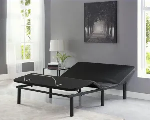 Deep Sleep Enabling Serenity Adjustable Bed Frame Full, Head & Foot Incline, 7 Adjustable Positions, Wireless Remote, Compact, Zero Gravity Lounge Bed, Electric Bed Base, Easy Assembly - Black