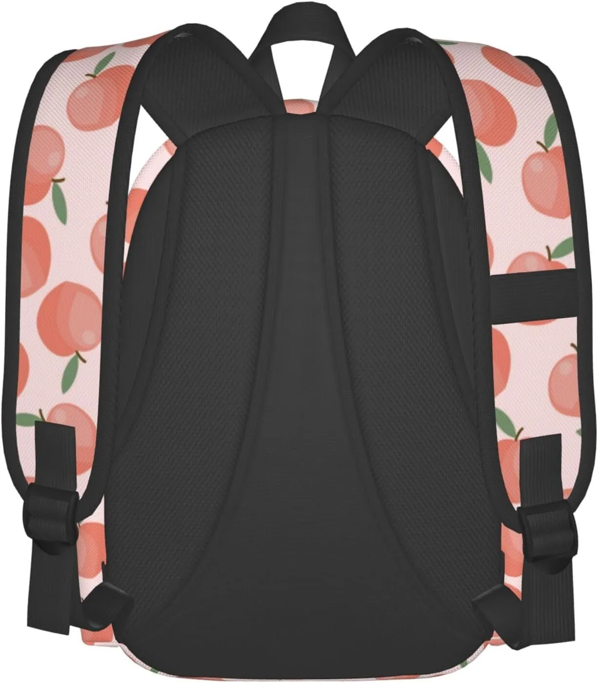 Delerain 17 Inch Backpack Peach Fruit Laptop Backpack School Bookbag Shoulder Bag Casual Daypack For School/Camping/Hiking/Picnic/Beach/Travel