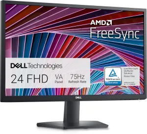 Dell SE2422HX Monitor - 24 inch FHD (1920 x 1080) 16:9 Ratio with Comfortview (TUV-Certified), 75Hz Refresh Rate, 16.7 Million Colors, Anti-Glare Screen with 3H Hardness, AMD FreeSync- Black