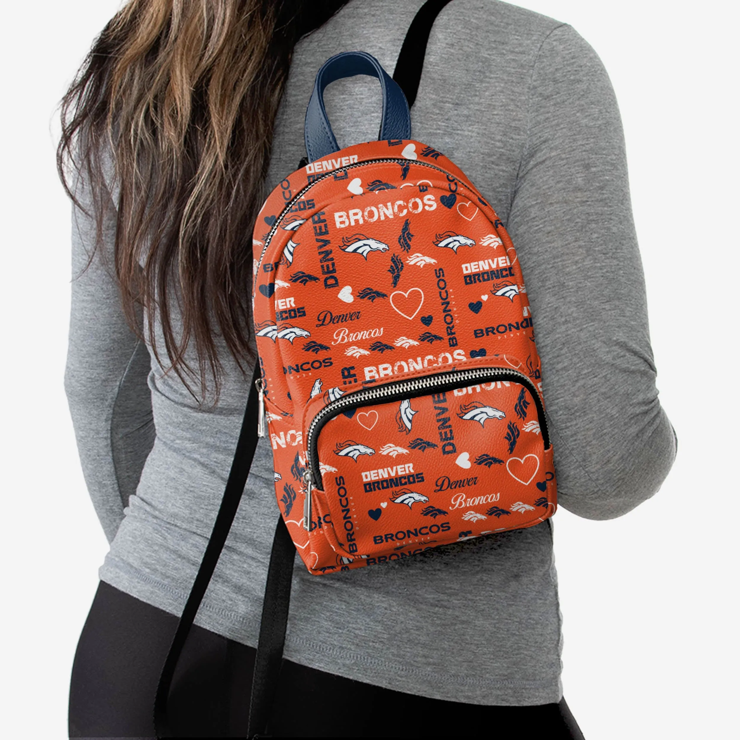 Denver Broncos Logo Love Mini Backpack
