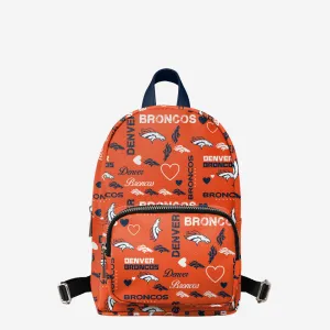 Denver Broncos Logo Love Mini Backpack