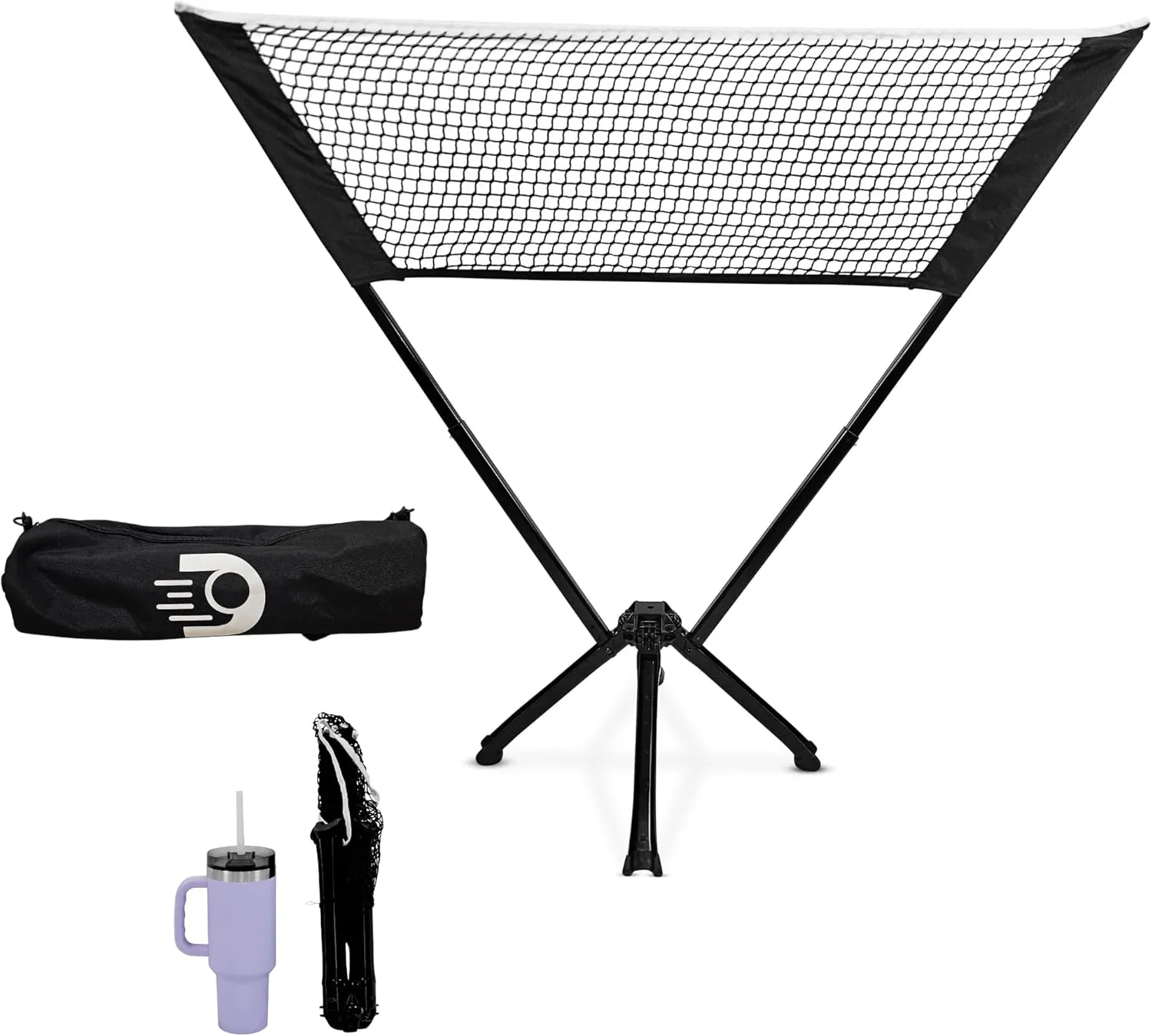 Dinkaroo™ Mini Portable Pickleball Net – Pop-Up Practice Net for Dinks, Volleys & Warm-Ups – Lightweight, Compact, and Travel-Ready (Patent Pending)