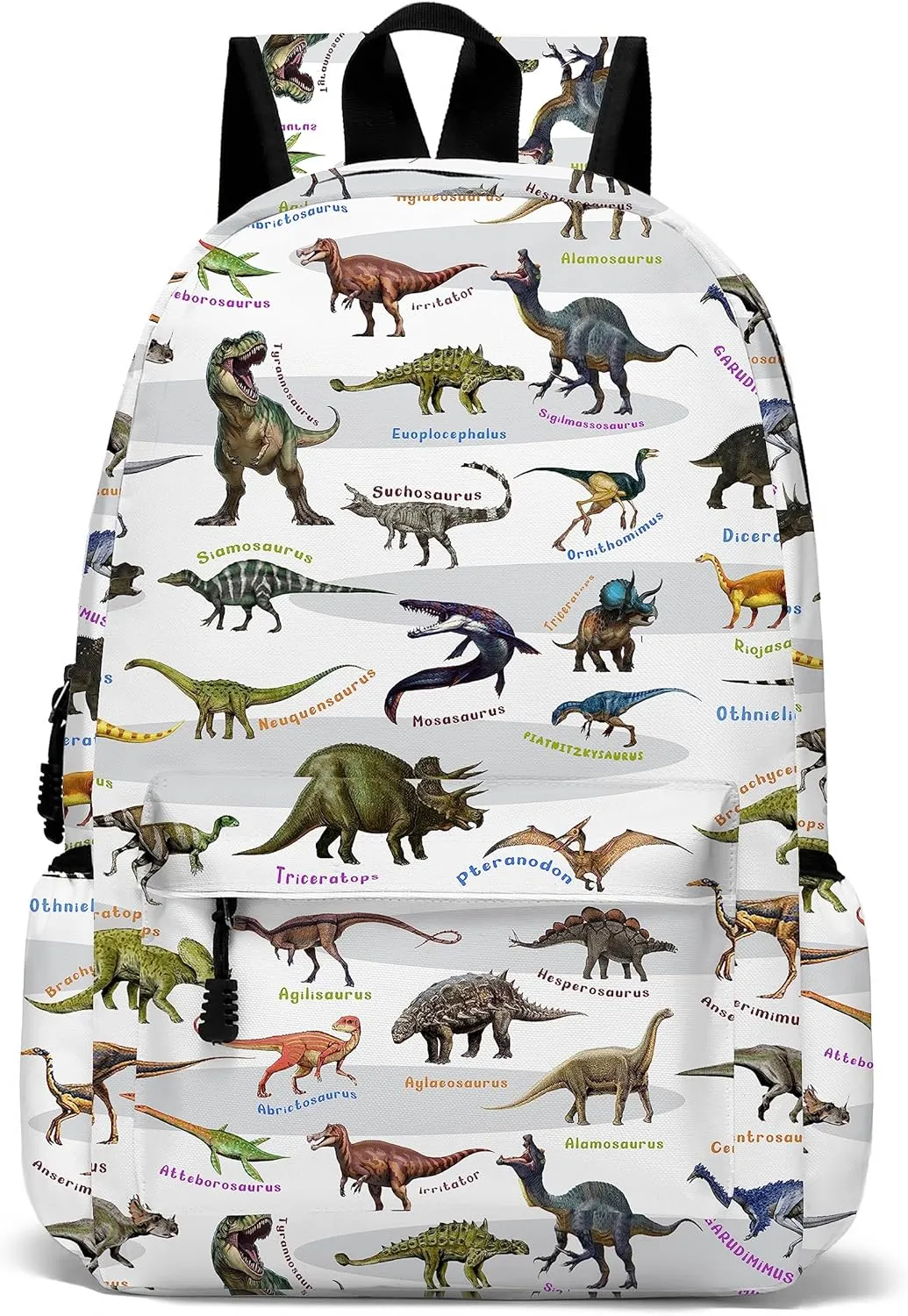 Dinosaur Bacpack 17in Laptop Knapsack Casual Daypack Packsack Rucksack Bags Travel Backpacks for Men Women
