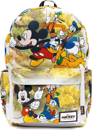 Disney Mickey Mouse and Friends 17" Full Size Nylon Backpack