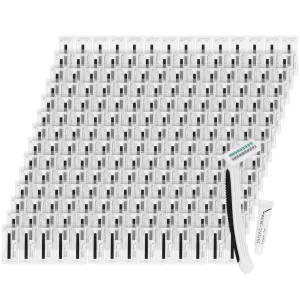 Disposable Razors Bulk, Razors Individually Wrapped Bulk, Travel Razors Bulk With Shaving Cream For Hotels, Shelters, Homeless, Nursing Homes, Charities, Churches, Black (100-PACK)