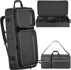 DJ Controller Bag Compatible with DDJ 800 / FLX6 / SX SX2 SX3 / MC7000 / Rane One / Mixon 8 Pro, DJ Controller Soft Case with Multi-pocket, DJ Case DJ Gig-bag for DJ Controller & Accessories (Small)