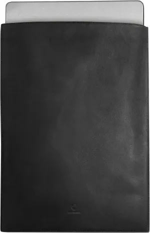 DONBOLSO | 16" Laptop Bag - Simple Laptop Sleeve - Genuine Top Grain Leather Sleeve - Tech-Friendly and Easy to Carry Laptop Compartment - Long Lasting and Durable (Vintage Black)