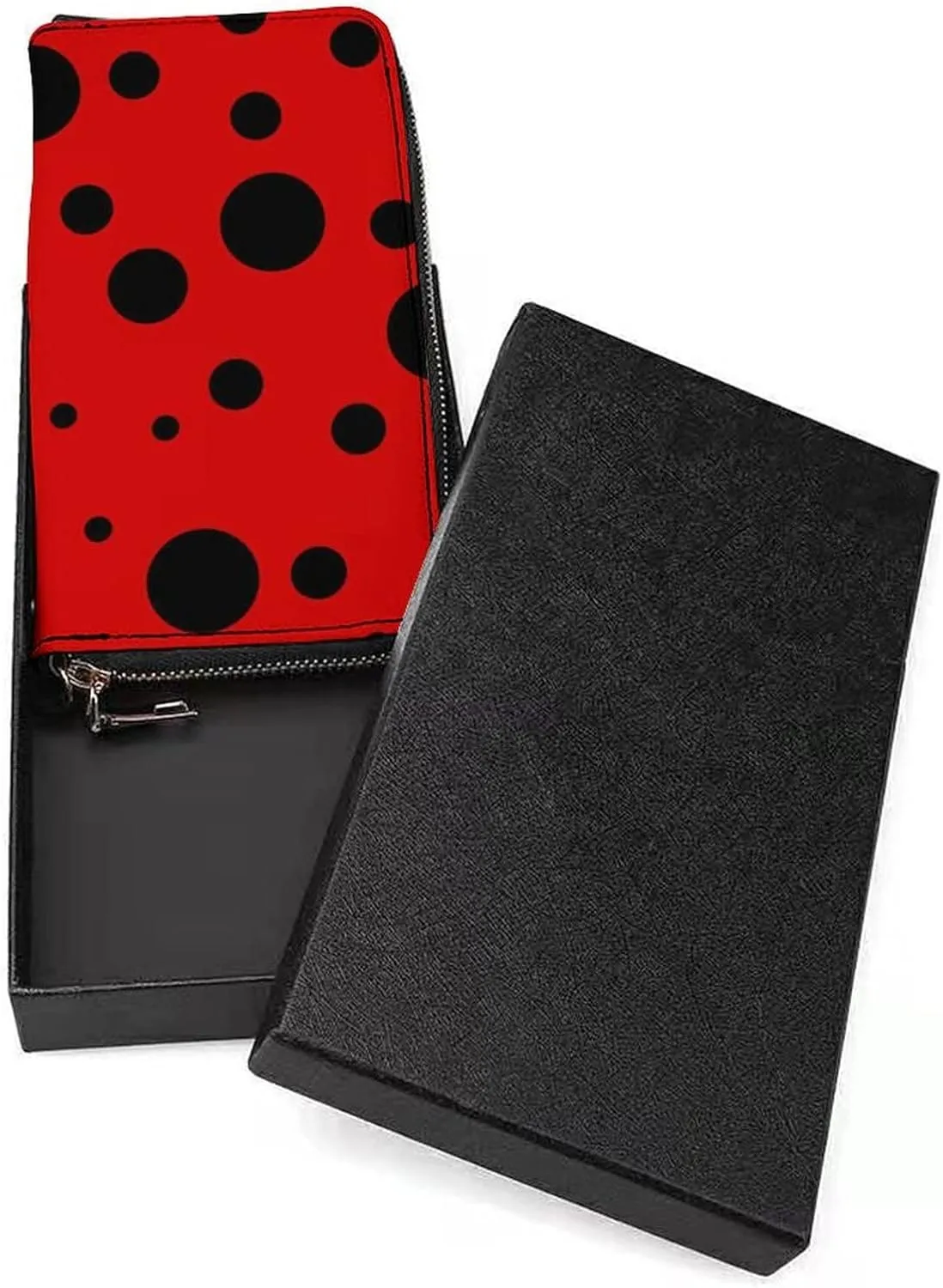 Donnapink Long Clutch Wallet, Long Handbag with Wristlet Strap, PU Leather Zip Purse
