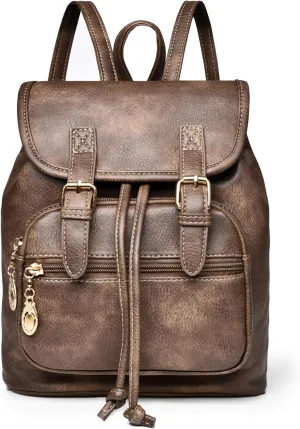 Dora & Liz Mini Backpack Purse for Women Leather Fashion Cute Small Backpacks Lightweight Travel Ladies Shoulder Bags