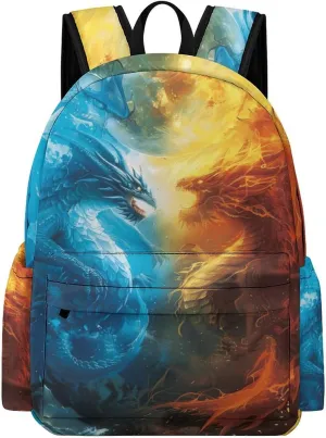 Dragon Backpack Cool Toddler Backpacks for Boys Kids 16.5 Inch Cartoon Dragon SchoolBag for Travel