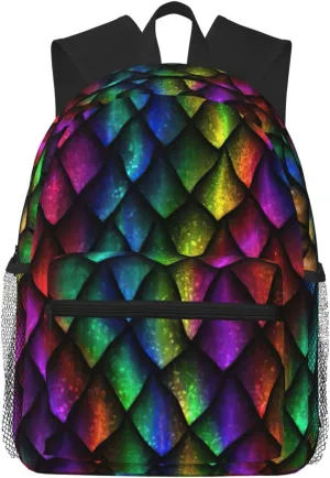 Dragon Scale print Lightweight and comfortable backpack Casual Laptop Backpack for Travel Hiking