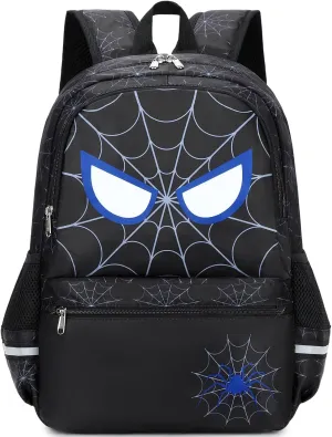 DSIUE Backpack for School Boys Backpacks for Kids Spider Bookbag for Elementary School Bags Lightweight Travel Back Pack (Spider)