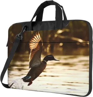 Duck Fly Upon River printed Portable Computer Bag Laptop Shoulder Bag Laptop Bag Sleeve