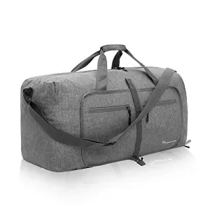 Duffel Bag 65L Packable Duffle Bag with Shoes Compartment Unisex Travel Bag Water-Resistant Duffle Bag