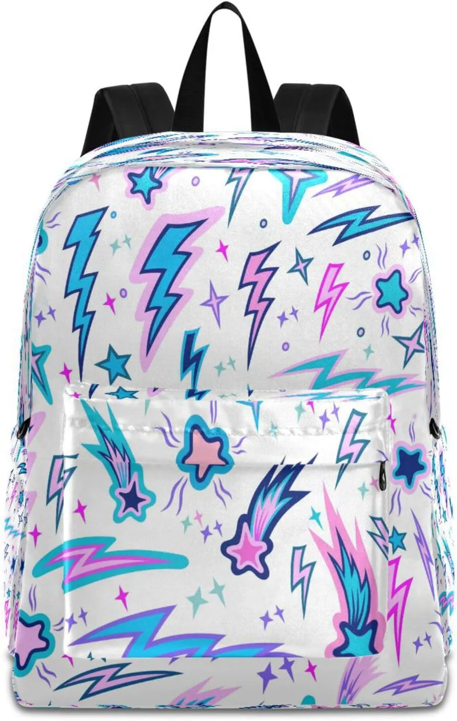 Dussdil Lightning Meteor Kids Backpack Boys Girls Backpacks School Bags Bookbag Laptop iPad Tablet Bag Daypack Large Travel Sports Bags