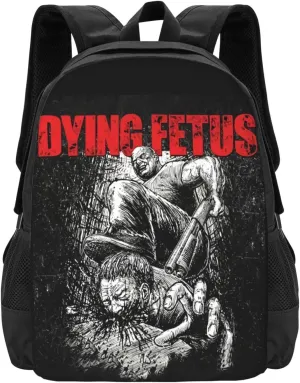 Dying Musics Fetus Band Backpack Large Capacity Backpacks Minimalist Leisure Travel Daypack 16.5 inch