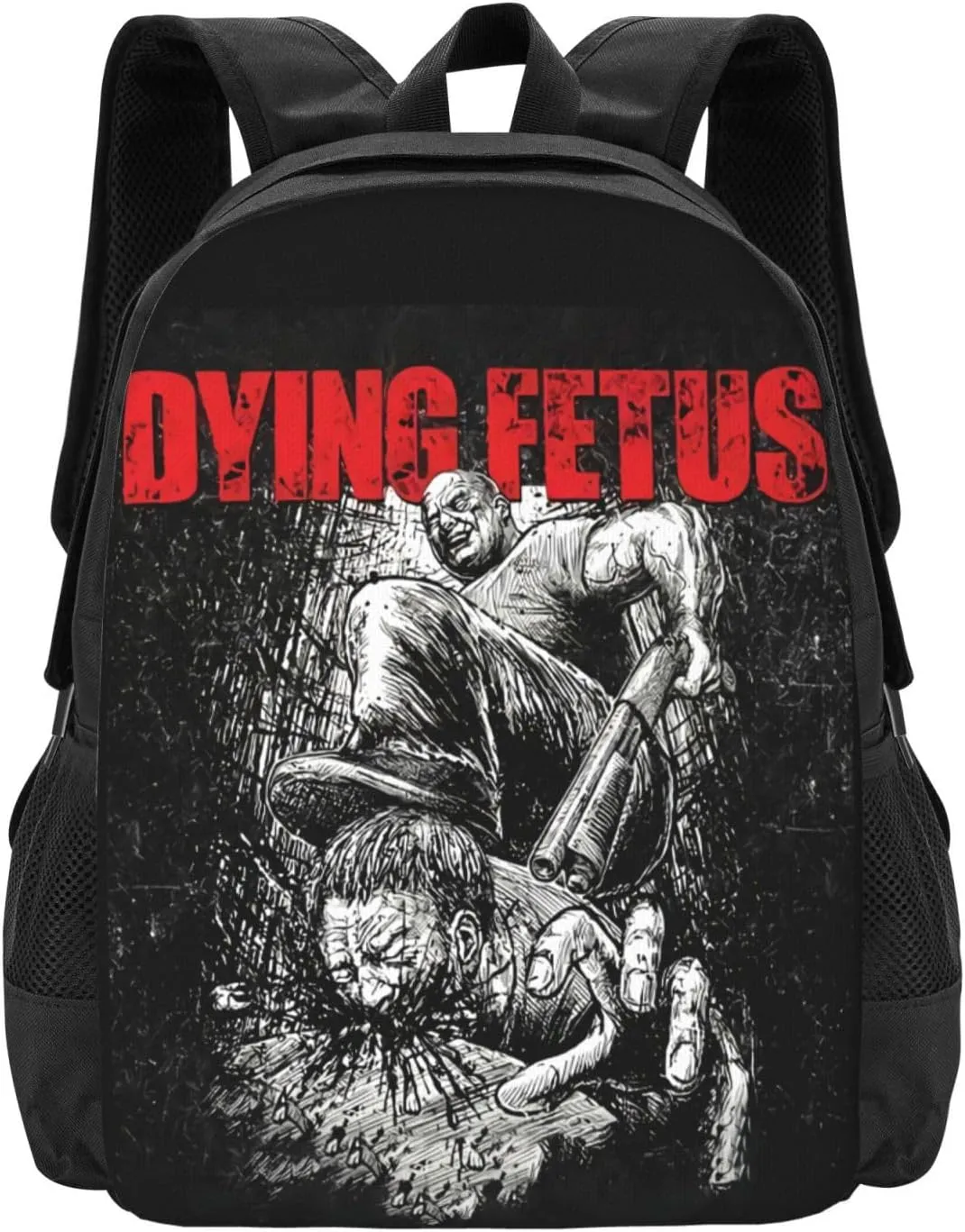Dying Musics Fetus Band Backpack Large Capacity Backpacks Minimalist Leisure Travel Daypack 16.5 inch
