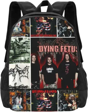 Dying Musics Fetus Band Backpack Large Capacity Backpacks Minimalist Leisure Travel Daypack 16.5 inch