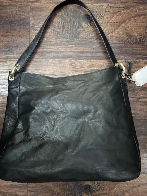 Ecotorie Blue Black Leather Handbag