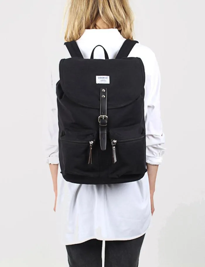 Enormous discount Roald - Backpack Ground Black Sandqvist Long-lasting