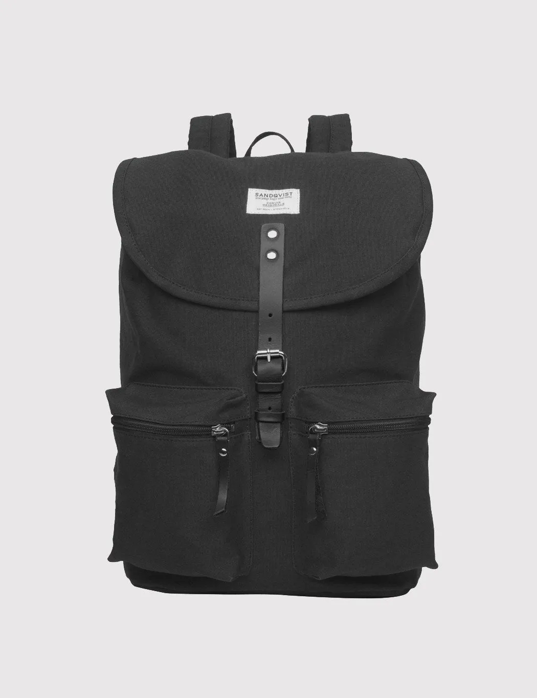 Enormous discount Roald - Backpack Ground Black Sandqvist Long-lasting