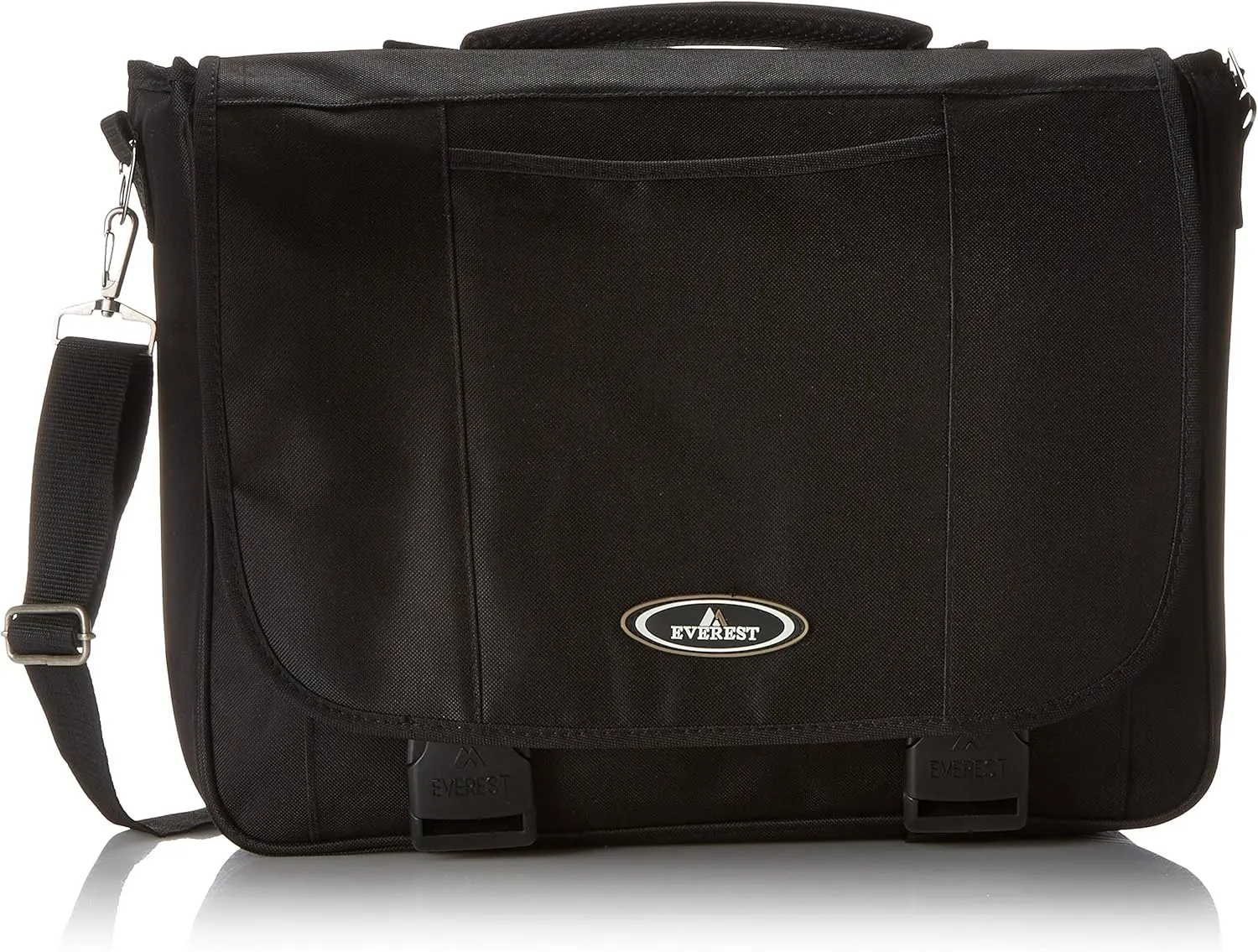 Everest Casual Laptop Briefcase, Black, One Size