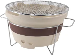 EVGATSAUTO Ancient Clay Stove Excellent Multifunctional Clay Material for Camp Party, Stainless Steel Portable Barbecue Stove