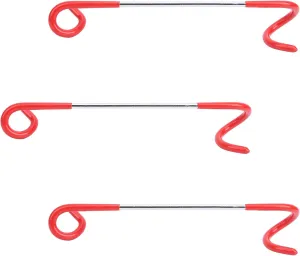 EVTSCAN 3Pcs Heavy Duty S‑Shaped Hanger Two‑Way Hooks for Outdoor Tent Camping &Outdoor Tent Lamp Hanger
