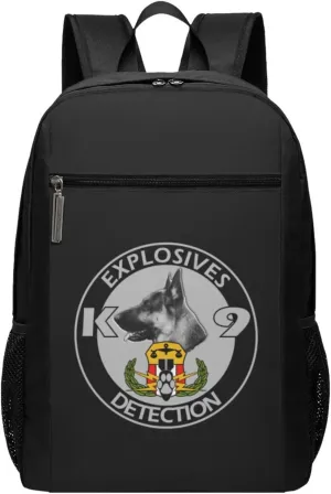 Explosives Detection K9 Travel Laptop Backpack, Business Anti Theft Slim Sturdy Laptops Backpacks, College Computer Bag Gift for Men & Women Fits 17 Inch Notebook,Black
