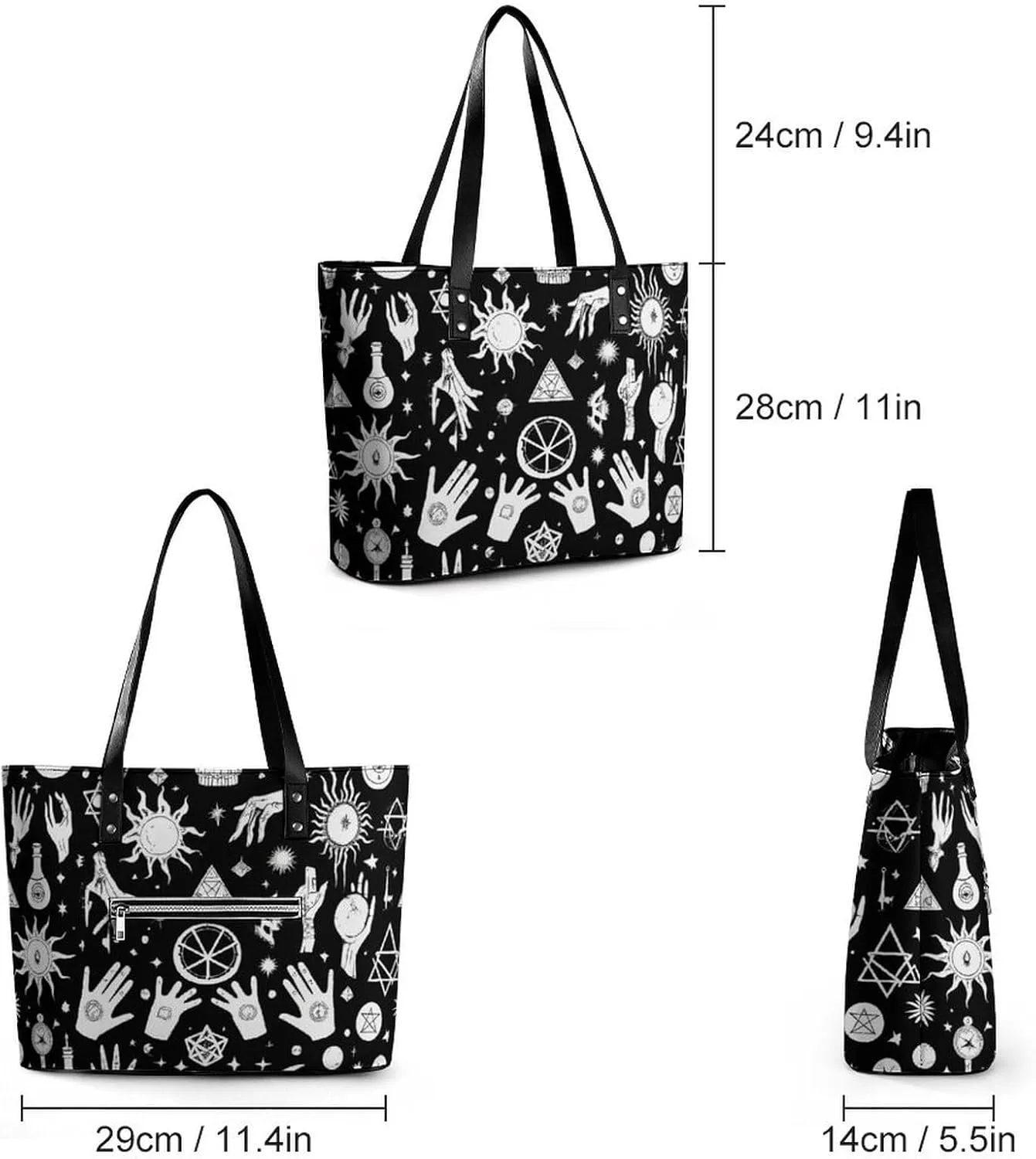 Fashionable Laptop Tote Bag For Women & Men, Large Work Commuter Bag