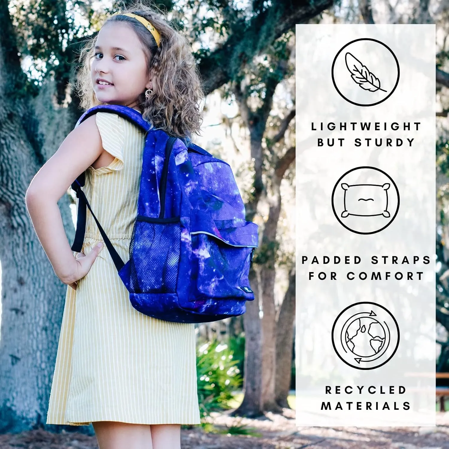 Fenrici Kids Backpacks for Girls, Boys, Kids' Bookbags with Padded Laptop Compartment, Durable, Large Capacity, 17 Inch