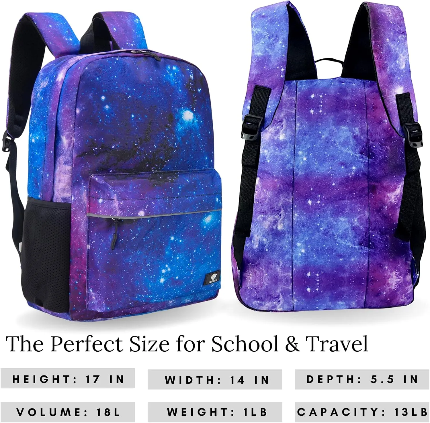 Fenrici Kids Backpacks for Girls, Boys, Kids' Bookbags with Padded Laptop Compartment, Durable, Large Capacity, 17 Inch