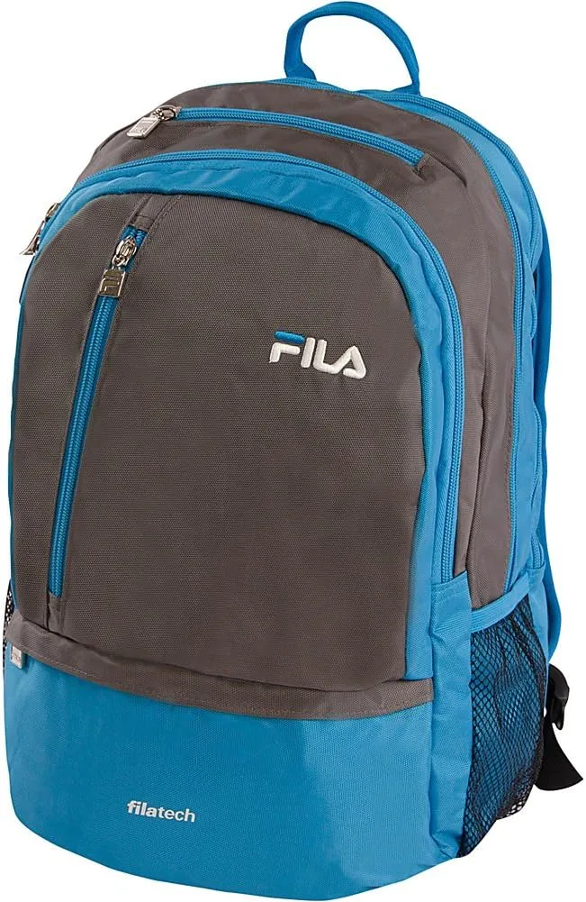 FILA Duel Tablet and Laptop Backpack, Teal, One Size