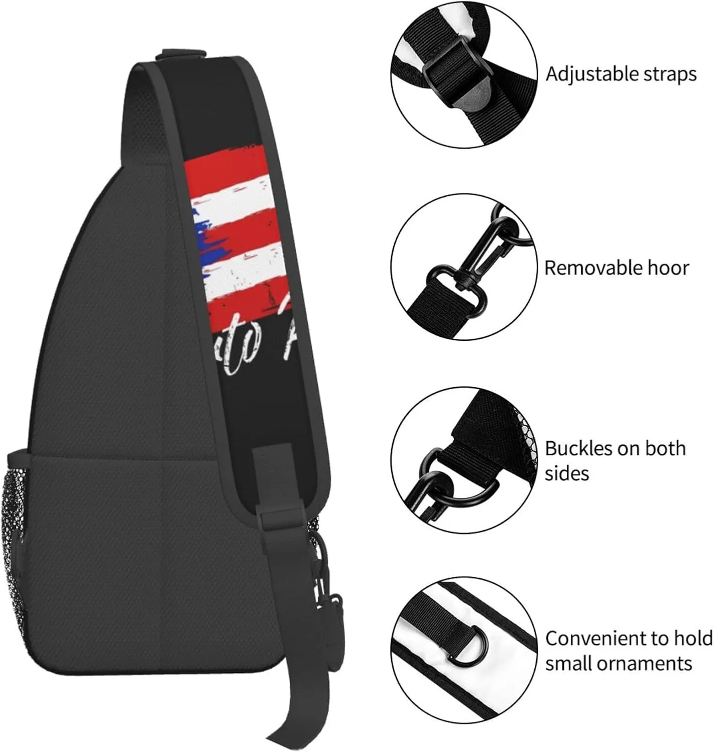 Filipino Philippine Flag Sling Bag Casual Chest Bags Adjustable Crossbody Bag Shoulder Backpack For Travel Hiking