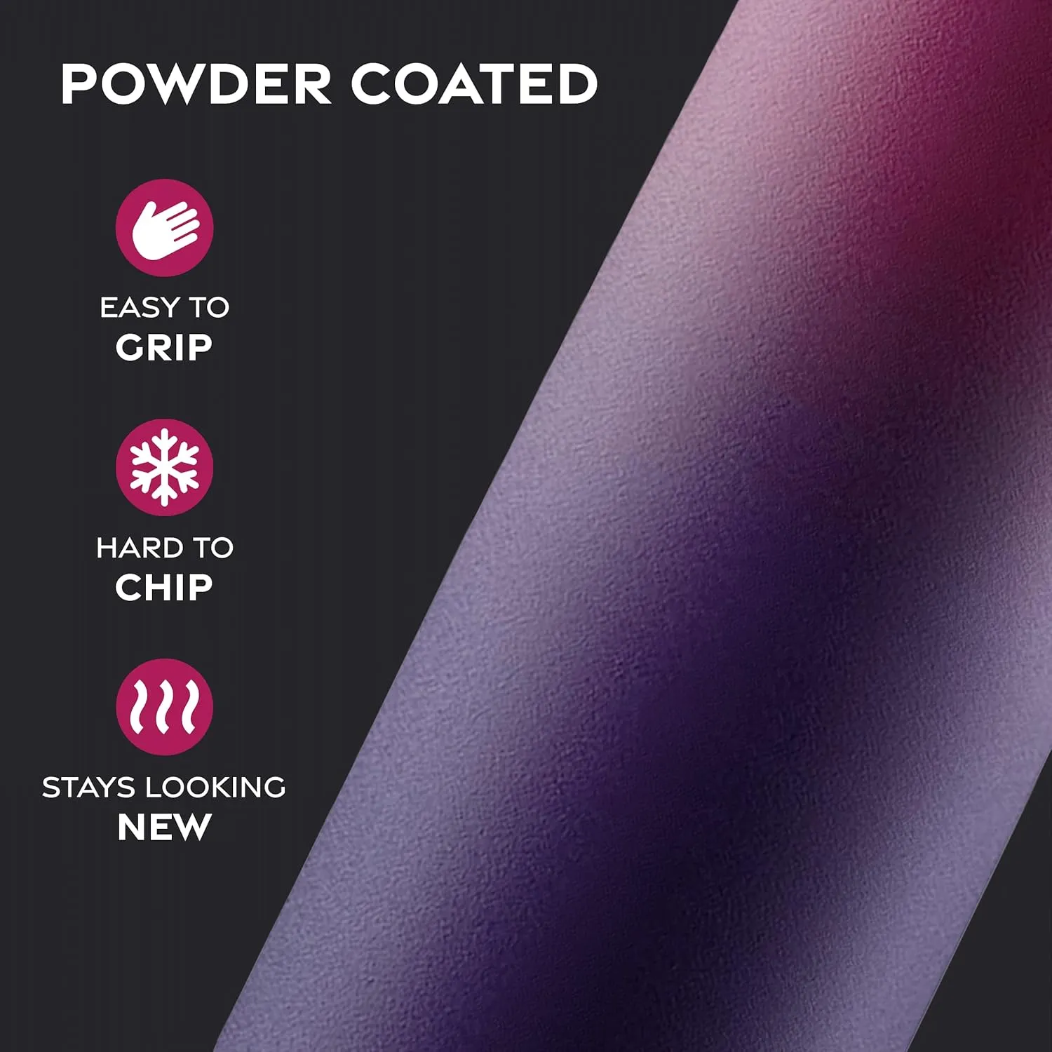 FineDine Water Bottle - Stainless Steel Insulated Water Bottle with Straw Lid, Flip Lid & Wide-Mouth Cap - Keeps Hot and Cold - 40 Oz / 1.18L - Dreamy Purple
