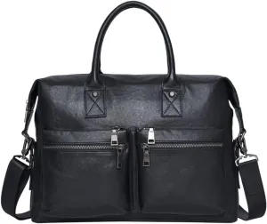 First Layer Cowhide Leather Men's Briefcase Business Large Capacity Men's Bag Cowhide Shoulder Cross Bag