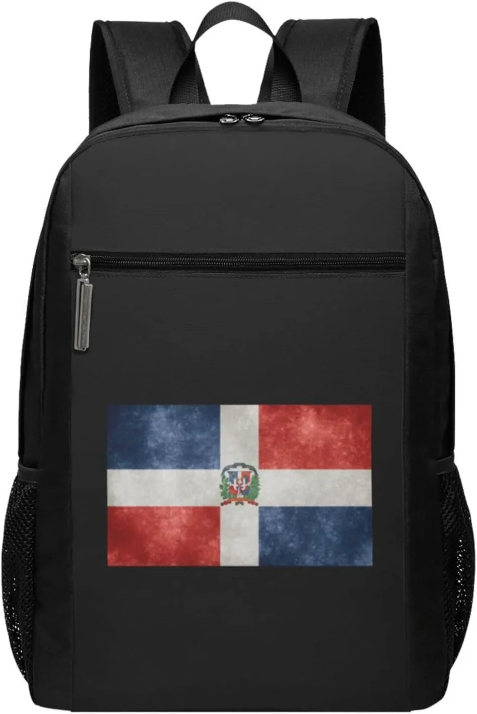 Flag of the Dominican Republic Travel Laptop Backpack, Business Anti Theft Slim Sturdy Laptops Backpacks, College Computer Bag Gift for Men & Women Fits 17 Inch Notebook,Black