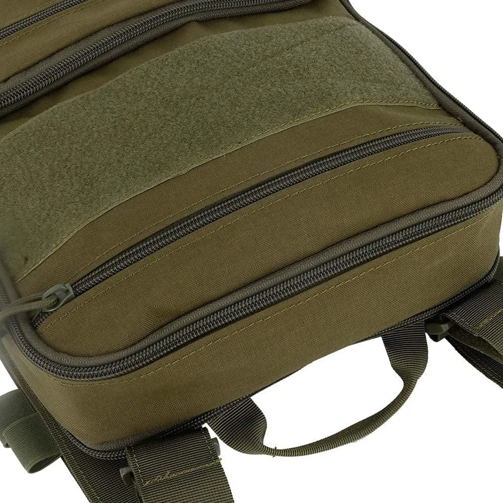 Flat Tactical MOLLE Backpack Military Multifunctional Airsoft Tool Bag Camping Bag Travel Hunting Hiking Backpack