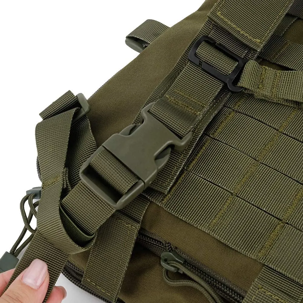 Flat Tactical MOLLE Backpack Military Multifunctional Airsoft Tool Bag Camping Bag Travel Hunting Hiking Backpack