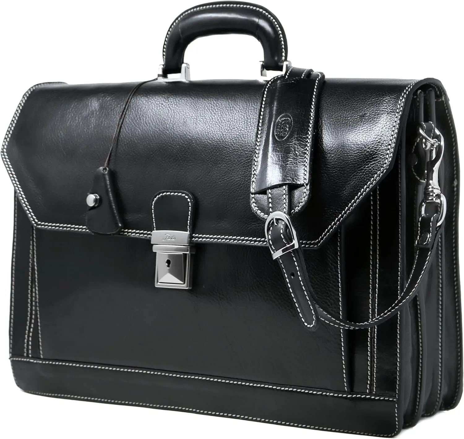 Floto Luggage Venezia Briefcase, Black, One Size