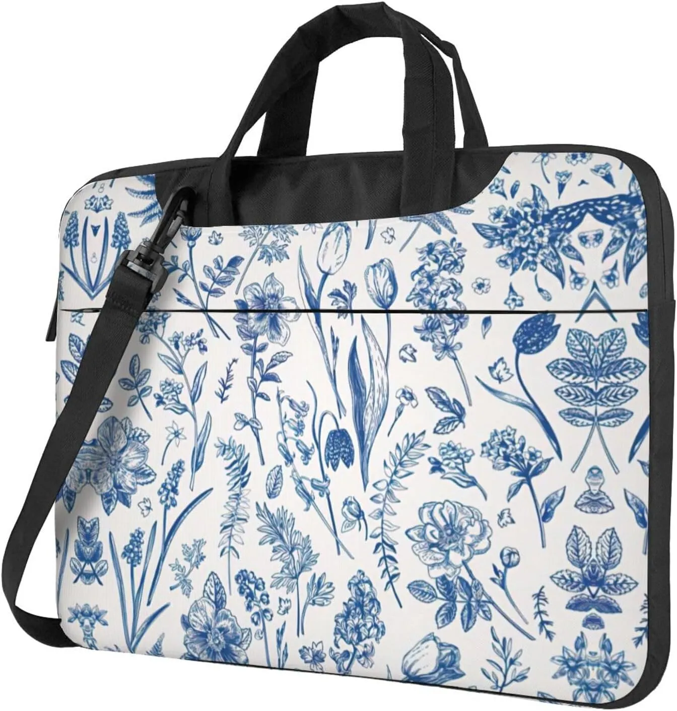 Flowers And Leaves Laptop Bag - Shockproof & Stylish Laptop Handbag For Unique And Safe Laptop Transportation