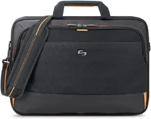Focus 17.3 Inch Laptop Briefcase, Black