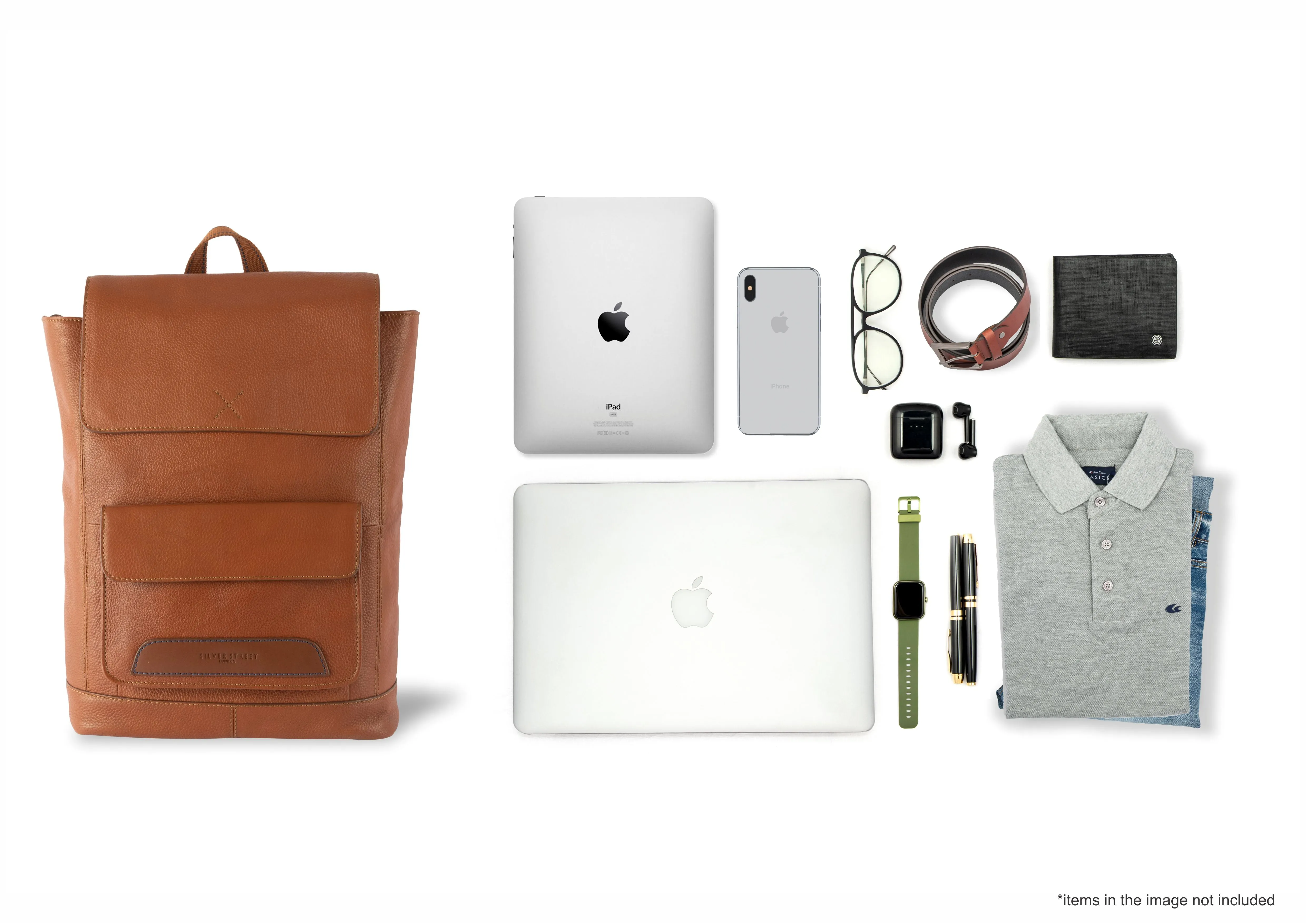 Foster Leather Backpacks - Tan