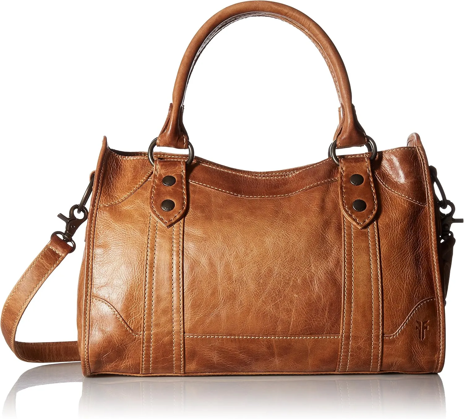 Frye Melissa Zip Satchel Leather Handbag