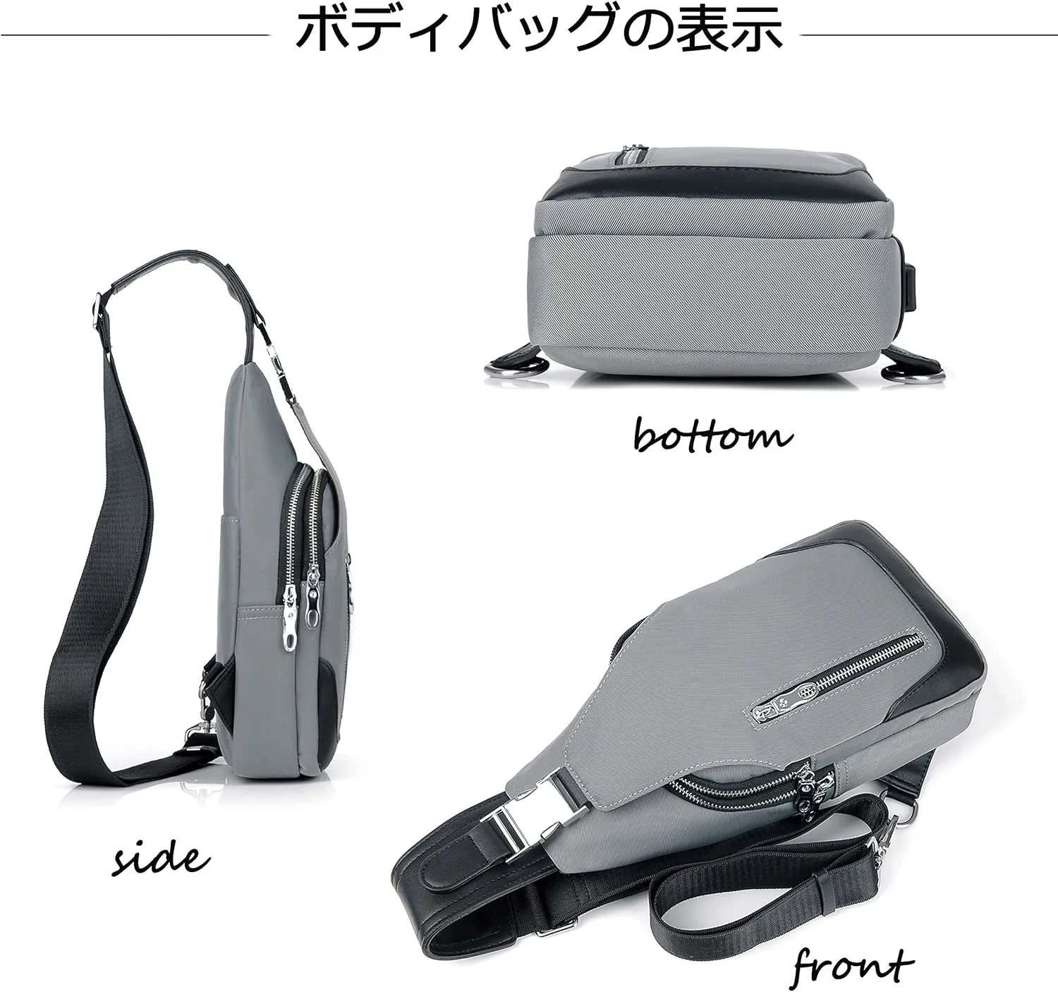 FSD.WG sling Backpack for Men Chest Bag Crossbody Shoulder Bags Travel Bag Waterproof Durable Purse