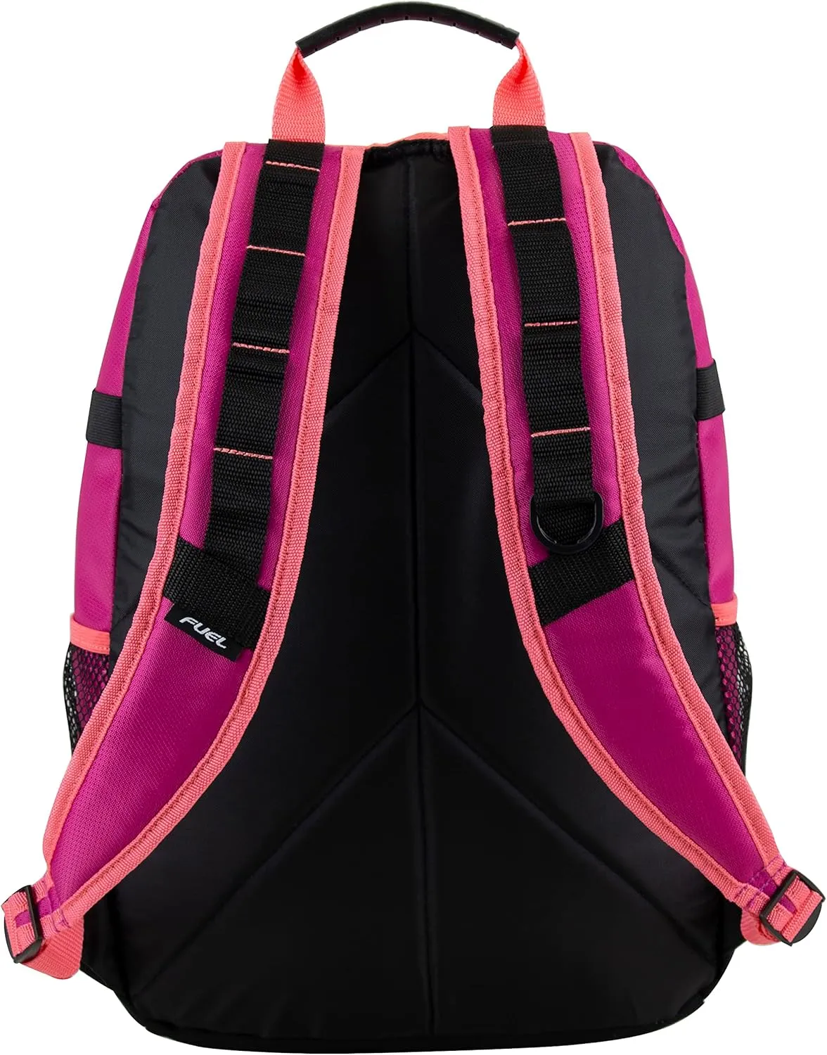 FUEL Hiking Backpack for Women Men Terra Sport, Travel, College, Gym, Work with Laptop Sleeve, Bungee, 18 Inches, Magenta Orchid