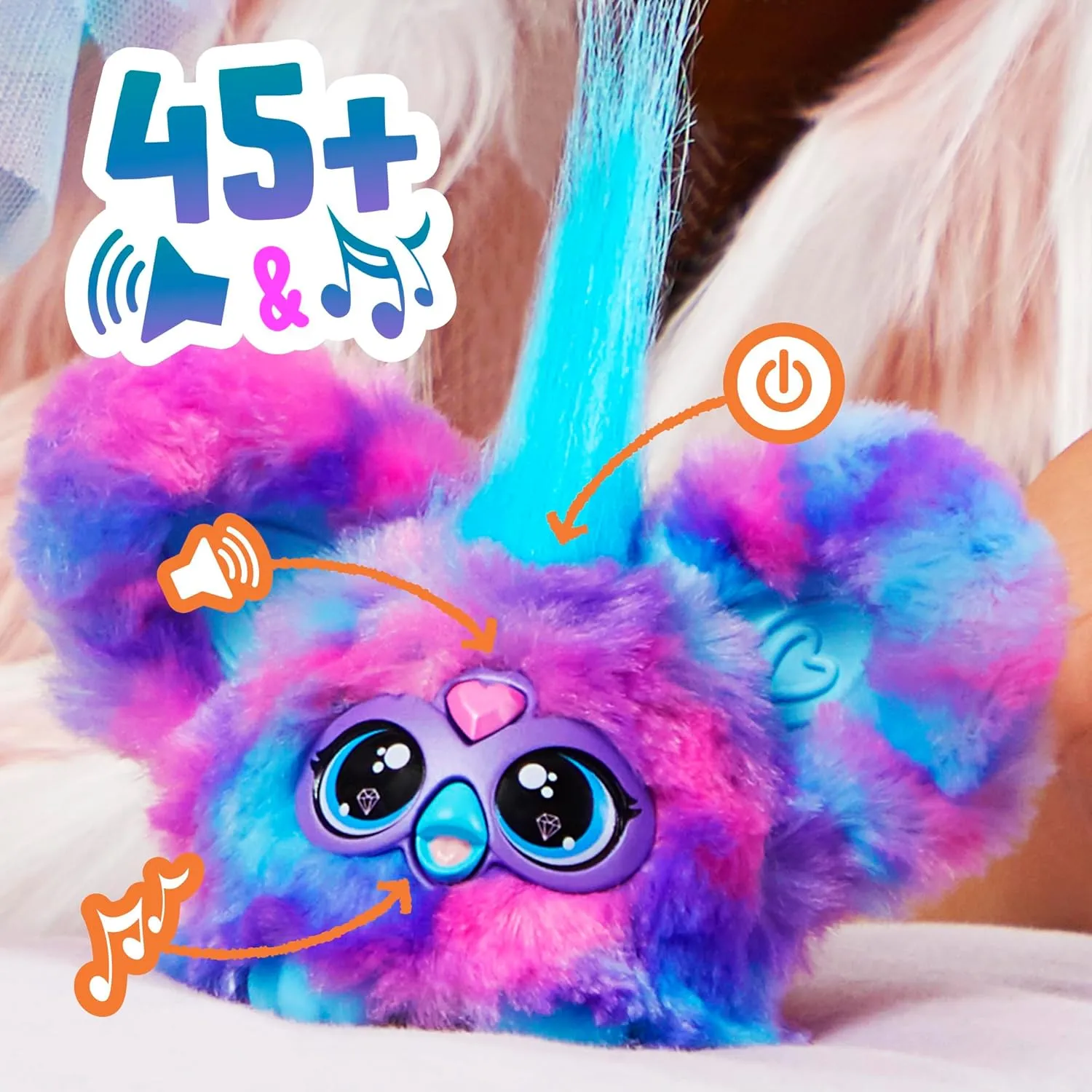 Furby Furblets 2-Pack, Mini Friends Luv-Lee & Mello-Nee, 45  Sounds Each, Music & Furbish Phrases, Electronic Plush Toys, Red/Green & Purple/Blue, Ages 6  (Amazon Exclusive)