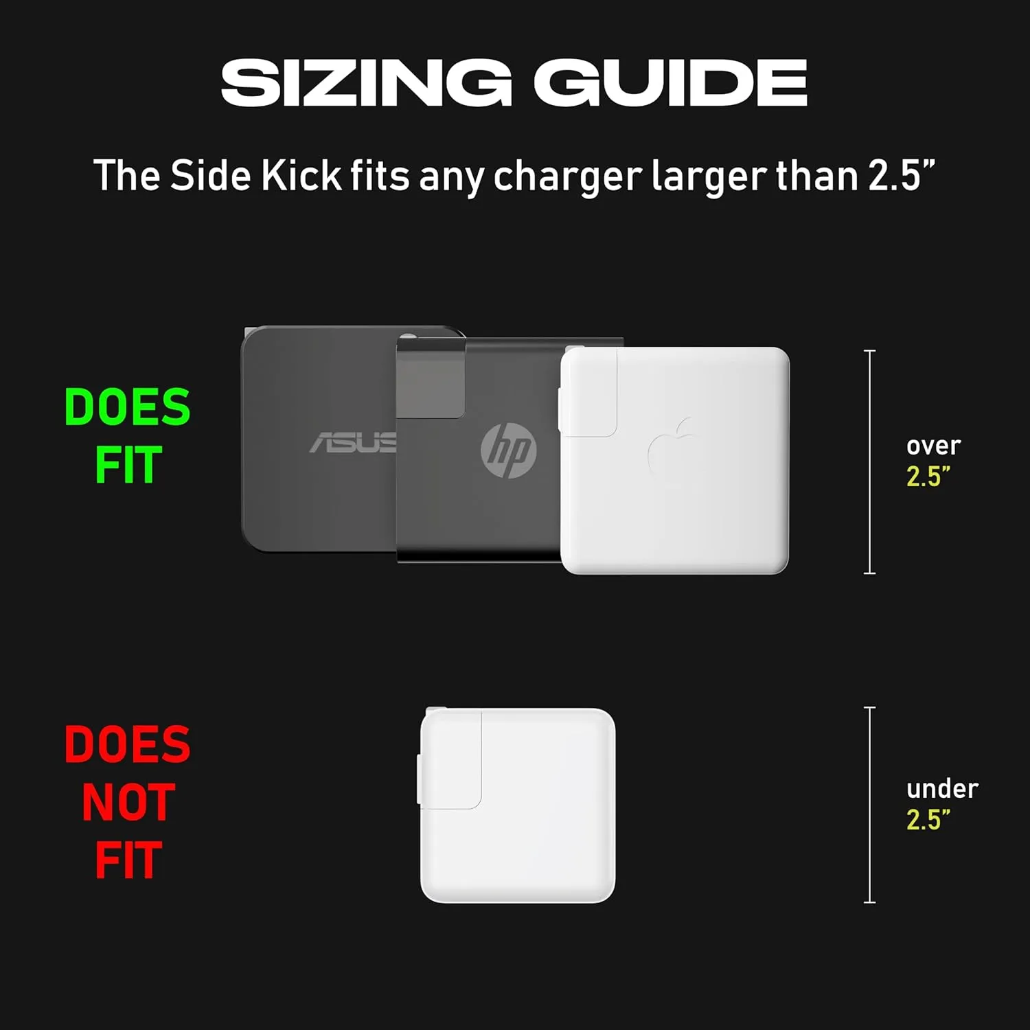 Fuse Reel The Side Kick Collapsible Charger Organizer and Travel Accessory,Usb-c, Compatible with MacBook and PC Charging Cords and Adapter Cable Management White
